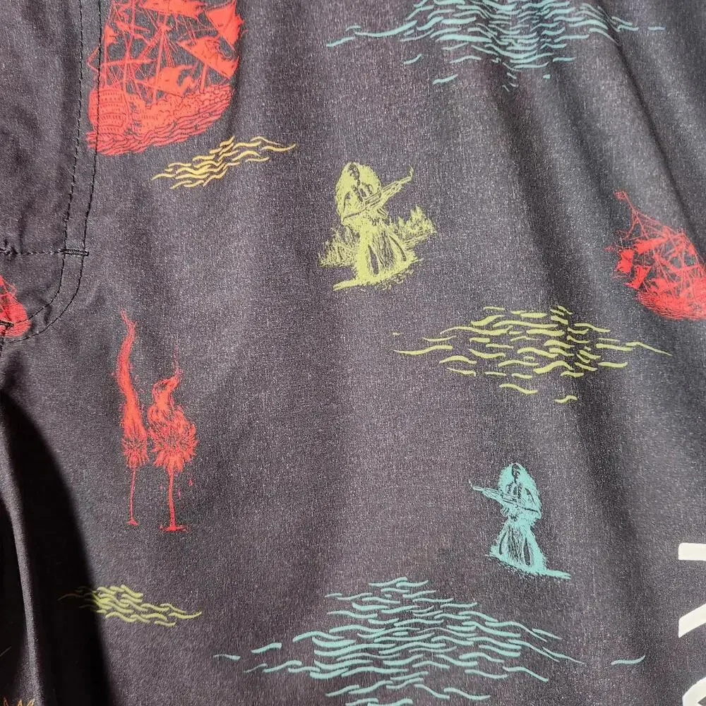 RVCA Board Shorts‎ Performance Stretch Multicolor Mens Size 38